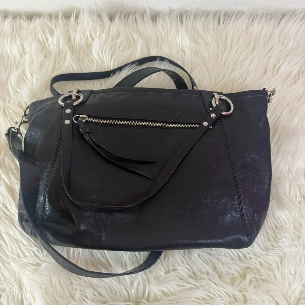 Coach Mia black leather tote shoulder bag - Picture 6 of 6